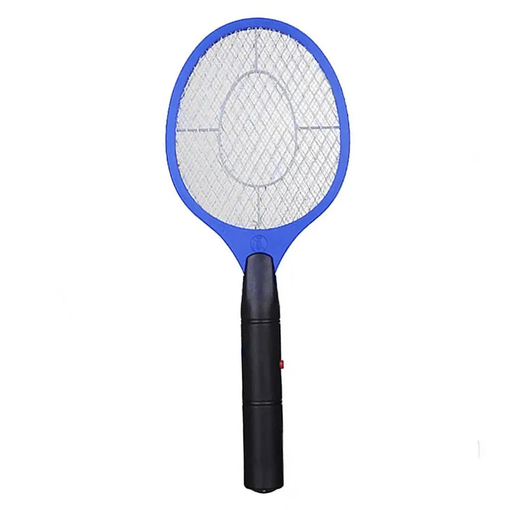 Bedroom Plastic Electric Fly Insect Racket Mosquito Wasp Portable Vue blue