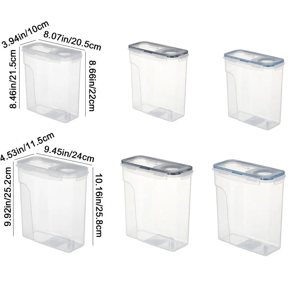 Plastic Cereal Storage Container Transparent Sealed Grain Storage Tank Moisture-proof Insect Proof Food Storage Box Snacks Vue