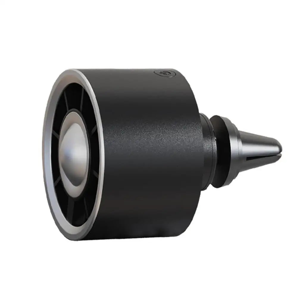 Powerful Wind Car Air Outlet Aromatherapy Fan Colorful Car Air-conditioning Truck Clip Small Fan 2026 USB Charging Mini Car Fan Vue balck