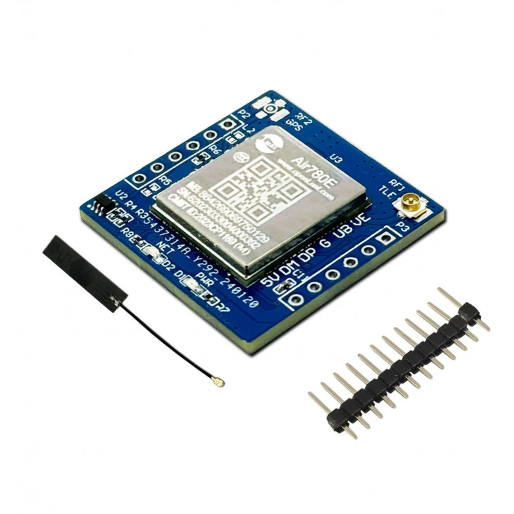 Air780E 4G LTE Multi-Standard Module Ultra-small 4G Module Iot Serial Communication Data Transparent Transmission DTU 4G Module Vue Only Antenna