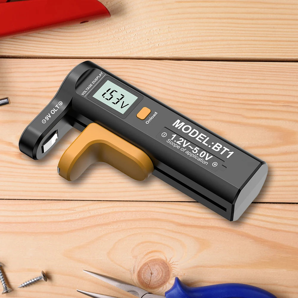 LCD Digital Battery Tester – AA AAA C D 9V Button Cell Checker Battery Tester Vue China Mainland