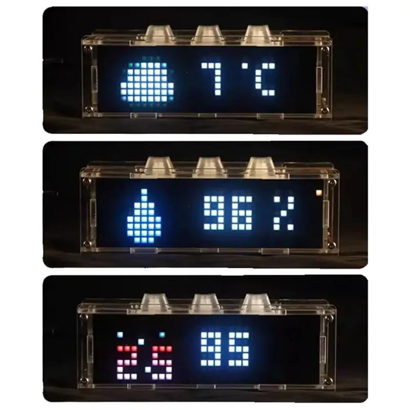 ABKW-RGB Ambient Light With Mechanical Keycap Clock Support Timer 3 X 6 Color Lighting Effect Wifi Connect Mobile Phone PC Vue