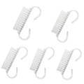 Durable Washable Mini Nail Cleaning Brush, Abs Material Art Tool, Professional and Personal Use, 4/5/15/25/50 Pieces Vue translucent 5pcs