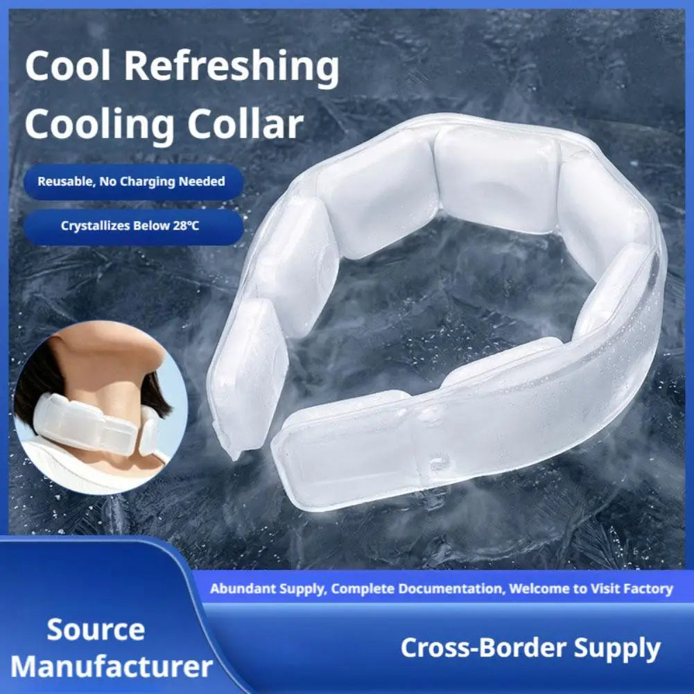 Continuous Cooling Artifact Hanging Neck Wrap New Summer Hanging Neck Cold Collar Portable Outdoor Sports Pcm Refresh Ice Collar Vue