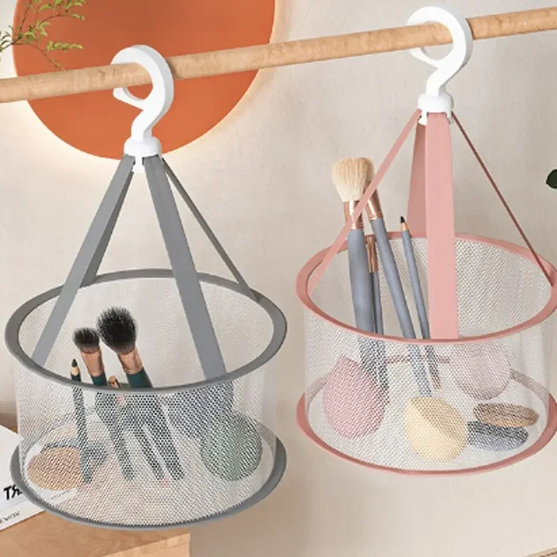 Pocket Anti Drying Makeup Brush Clothes Mesh Basket Drying Bag Air Drying Mesh Deformation Storage Powder Puff Household Use Vue