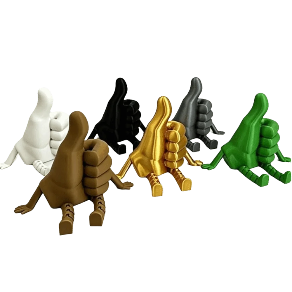 Funny 3D Printed Desktop Ornaments Movable Limb Creative Hands Shape Statue Funny Adjustable Posture Encourage Ornaments Gift Vue