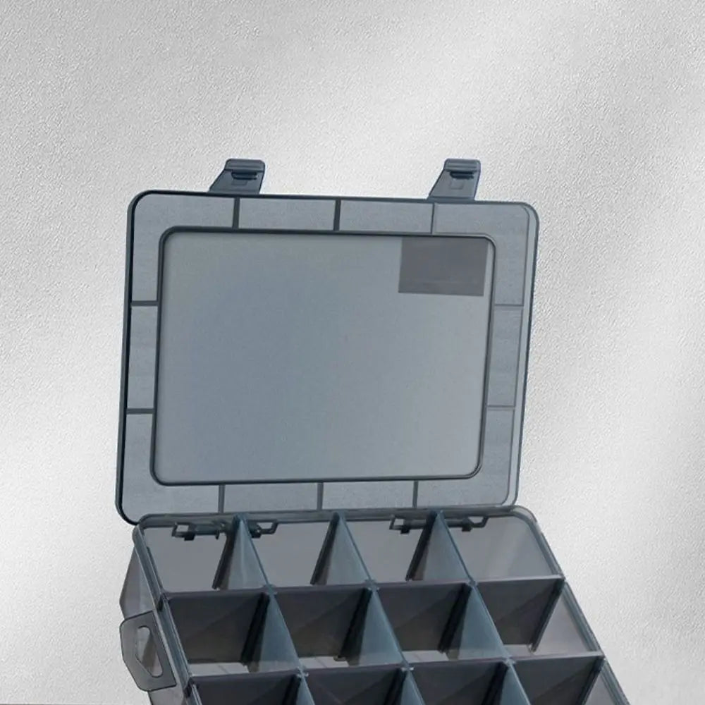 Grid Plastic Packaging Slots Screw Transparent Component Case Parts Box Organizer Box Tool Storage Box Vue