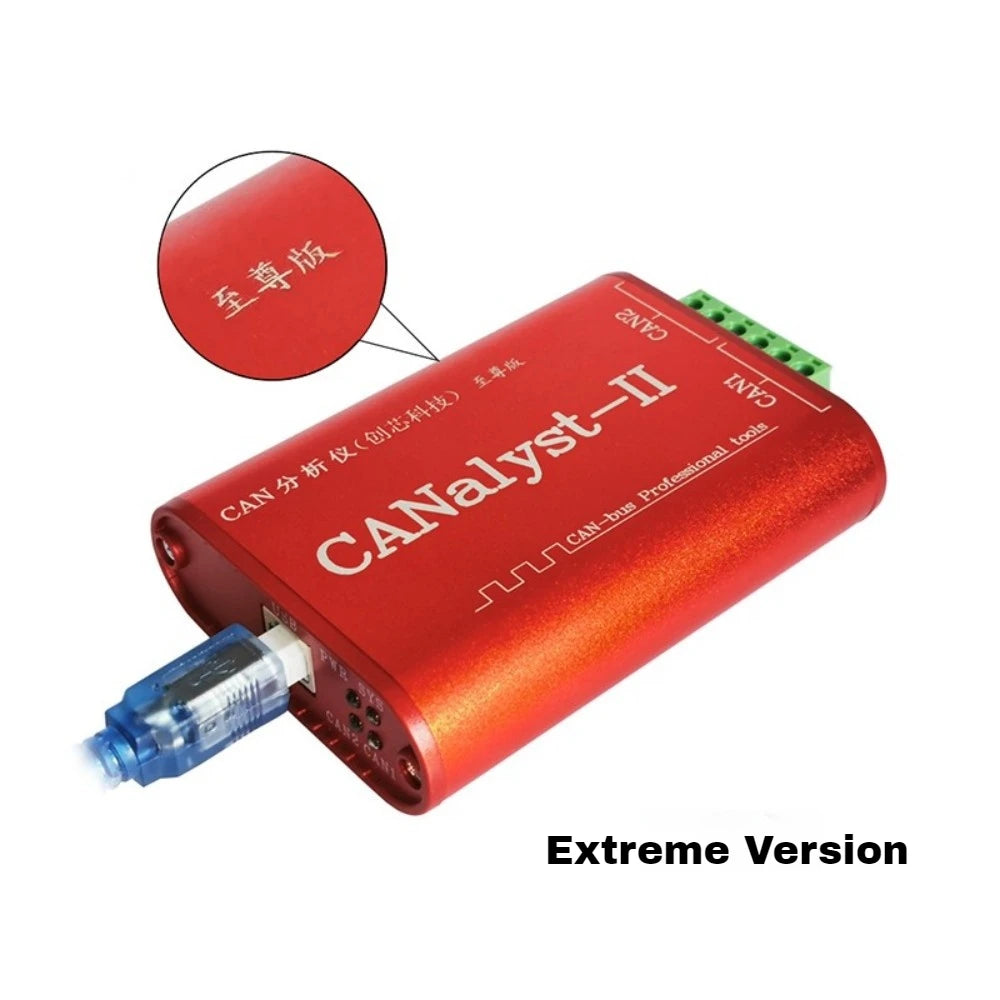 USBCAN-2 USB to CAN Analyzer Support CANOpen J1939 DeviceNet 2500V Isolation Offline Relay Auto Baud Rate for Industrial Debug Vue