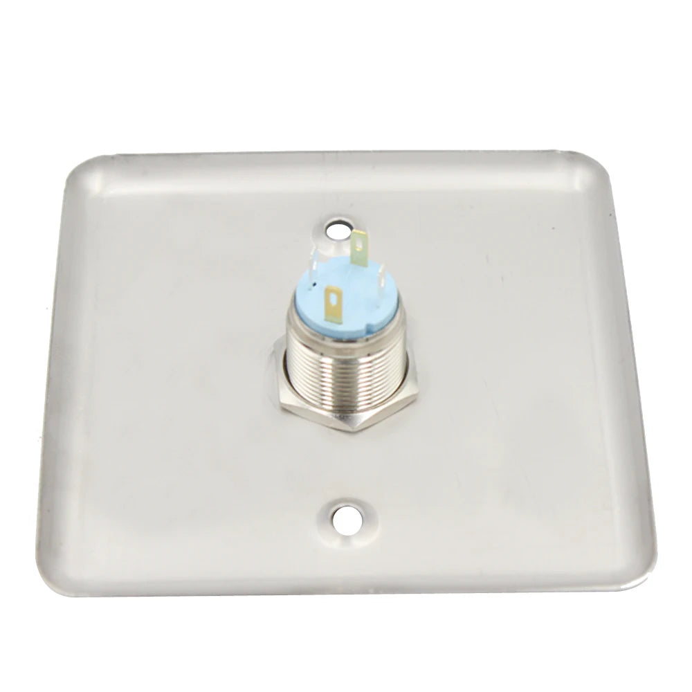 Stainless Steel Exit Button Push Switch Door Sensor Opener Release for Access Control System Door Opener LED Backlight Vue