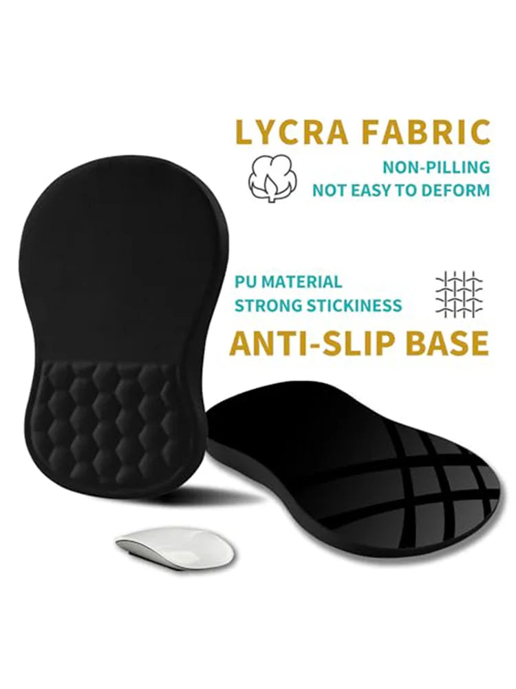 Soft Wrist Pad Mouse Pad Rest Mouse Wrist Support Pad Mousepad Comfortable Relieve Wrist Fatigue for Office Users and Gamers Vue