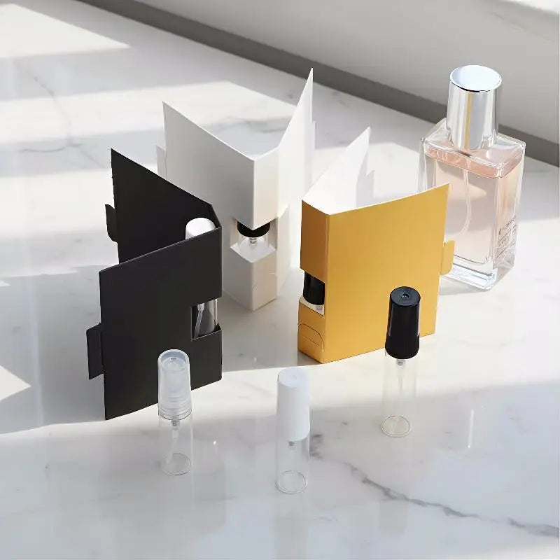 2ml 3ml 5ml Mini Glass Spray Bottle Perfume Sample Vial Refillable Atomiser Leakproof for Travel Convenience Vue