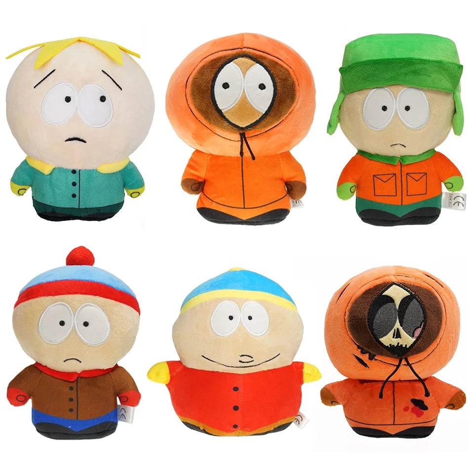 20cm South North Parks Plush Toys cartoon Plush Doll Stan Kyle Kenny Cartman Plush Pillow Peluche Toy Boy Room Decorations Gift Vue 6pcs