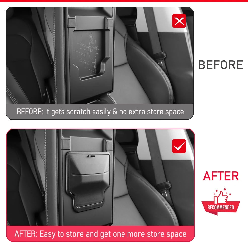 Armrest Hidden Storage Box for Tesla Model 3 Y YL Juniper Standard Accessories 2026 2025 Console Organizer Organizer Accessories Vue