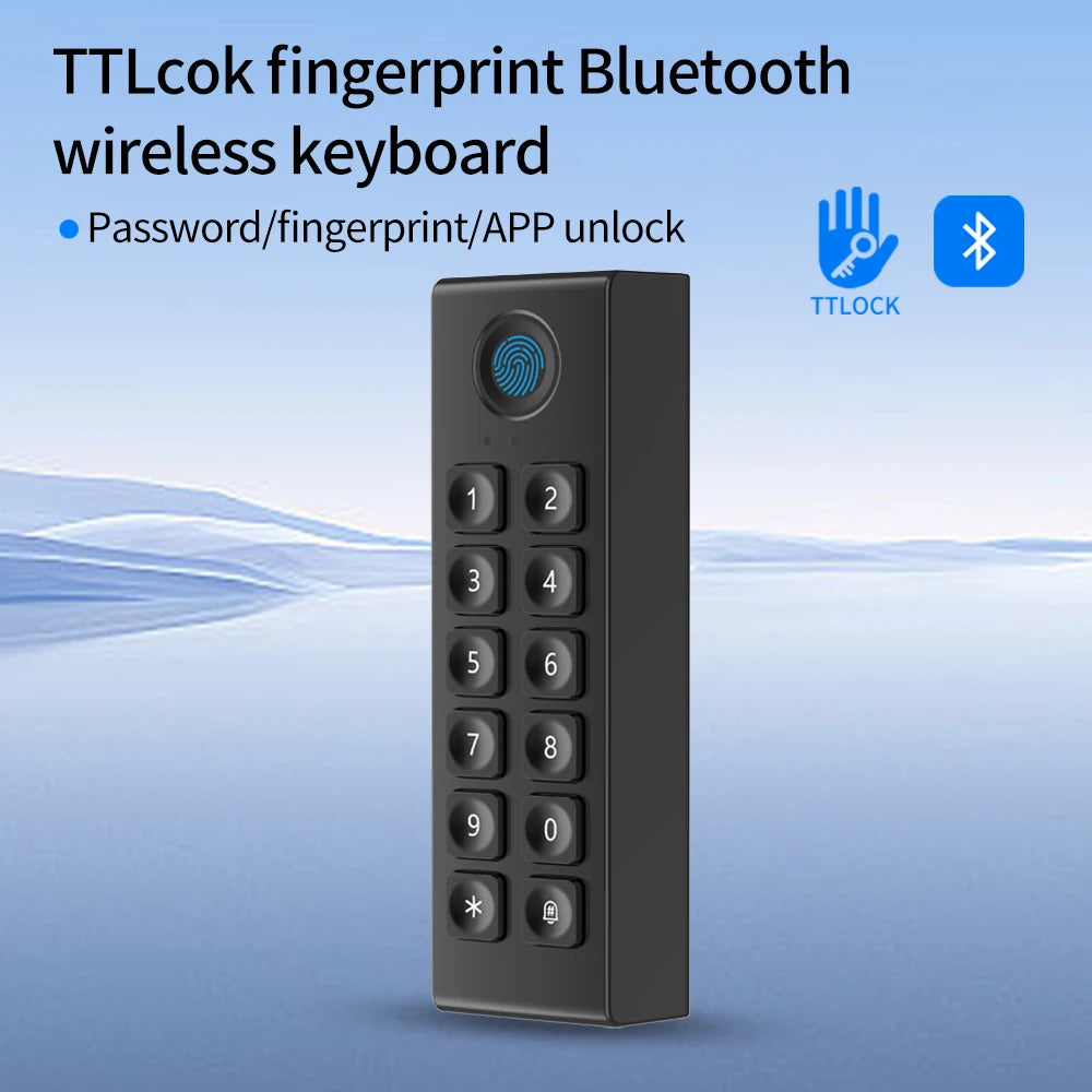 TTLOCK App Wire Free Digital Keyboard Can Be Used In Conjunction With Intelligent Concealed Wireless Fingerprint 13.56mhz Lock Vue