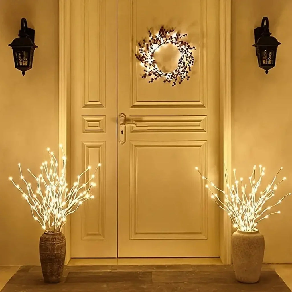 1 PC White Birch Branch Light LED Festive Lights Battery Operated For Christmas Party Wedding Decoration Twig Outdoor Lights Vue