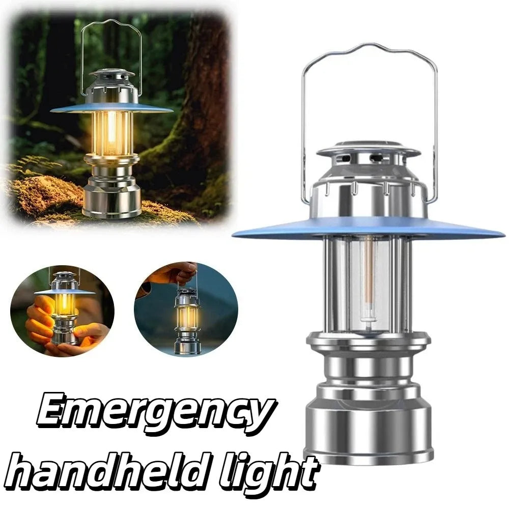 Tent Retro Style Horse Lantern Portable Rechargeable Emergency Lamp Long Lasting Bright Atmosphere Lighting Survival Vue