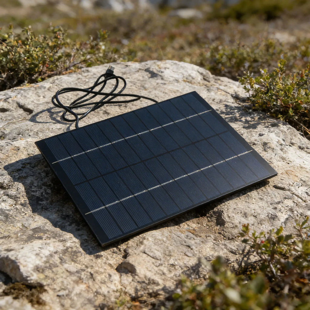 10W 12V Portable Solar Panel Charger – Type-C, Polycrystalline Portable Solar Charger Vue