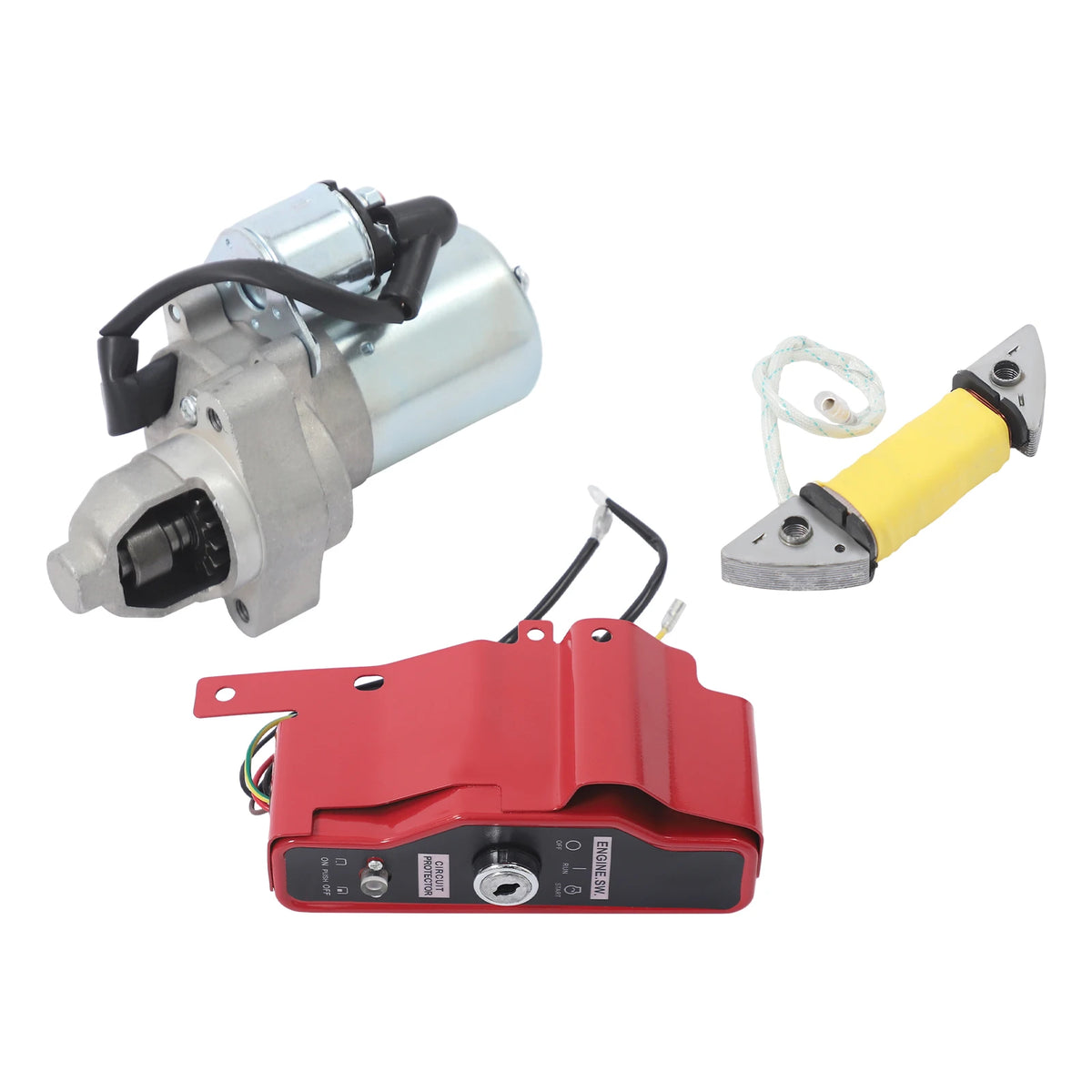 Electric Start Kit Honda GX240 8HP – 12V Starter Motor & Flywheel Engine Start Kit Vue