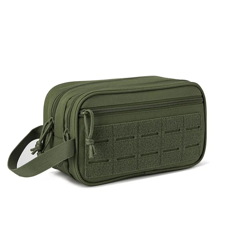 Toiletry Bag For Men/Women Hygiene Bag Tool Molle Pouches Small Hanging Dopp Kit Mens Shaving Kit Travel Shower Bag Vue A-205-Green