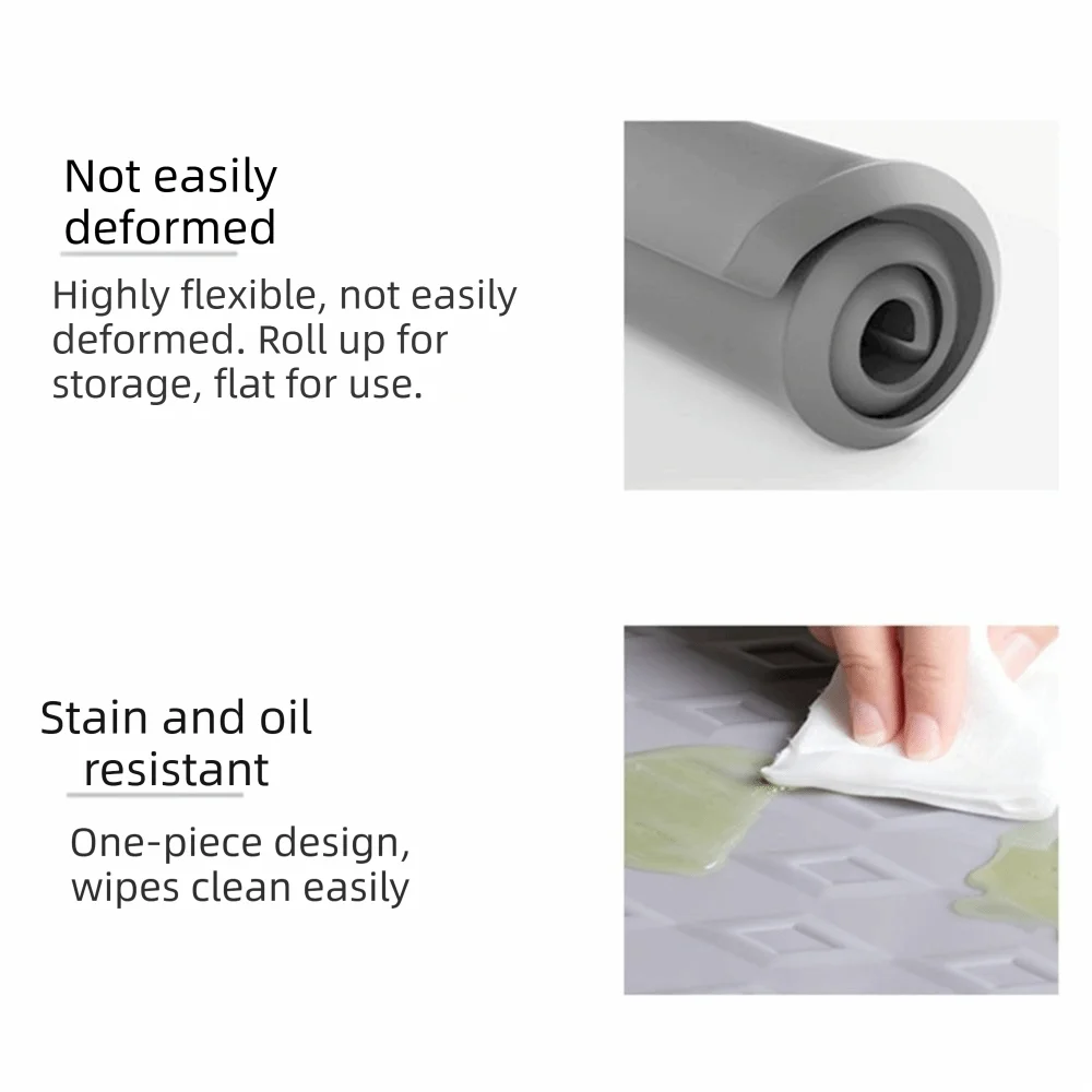 Non-Slip Washing Machine Protector Mat Dust-Proof Thickened Washer and Dryer Top Protector Mat Easy To Clean Washable Vue