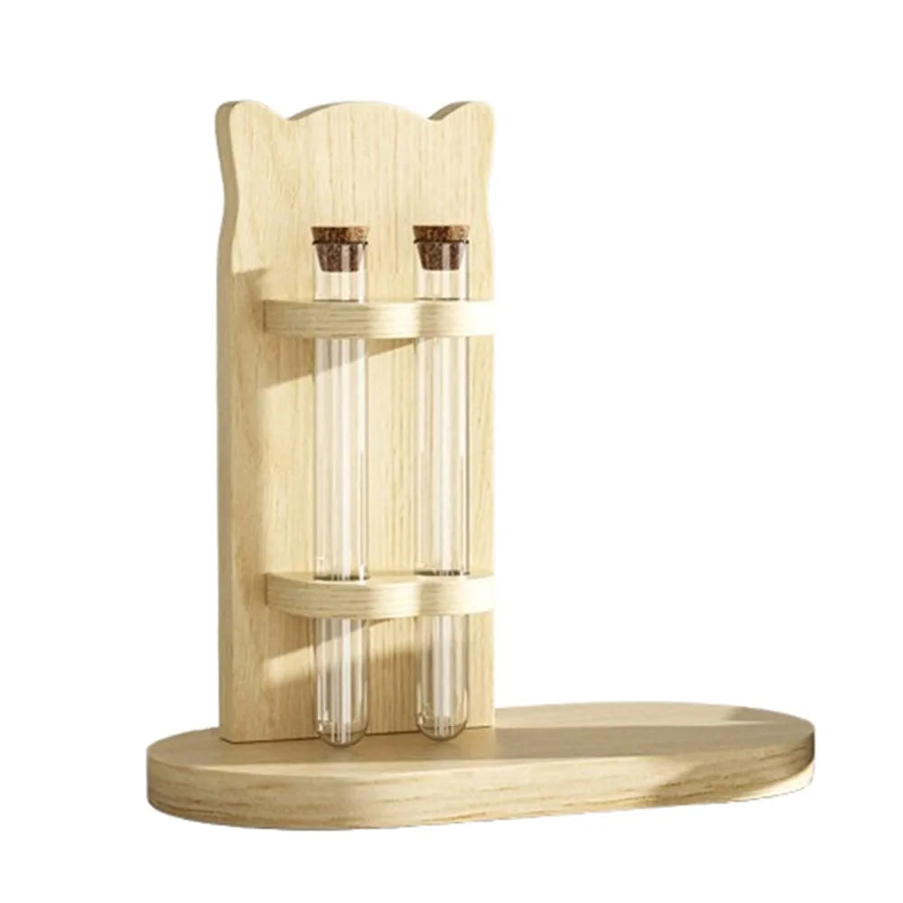 Wooden Cat Hair Storage Box Durable Dustproof Pet Hair Keepsake Box Handmade Pet Memorial Ornament For Pets Cats Dogs Vue Double Tube
