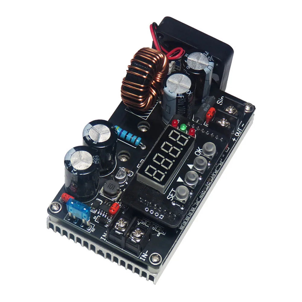 DKP6008 CNC Adjustable DC Step-down Stabilized Power Supply Module Constant Voltage and Constant Current Voltmeter with Fan Vue Default Title