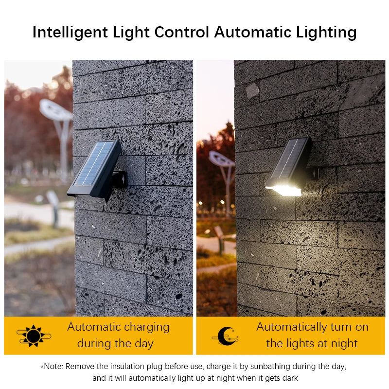 10 LEDs Solar Spotlight Outdoor, 180° Adjustable Waterproof & Anti - aging Ground/Wall Mount, for Garden Yard Landscape Lighting Vue
