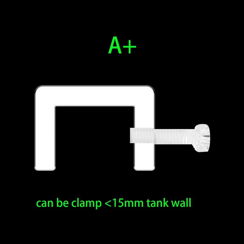 Acrylic Fish Tank Wall Fixture Buckle Inlet and Outlet Pipe Wall Mount Fixture Fish Tank Light Bracket Aquarium Accessories Vue A1