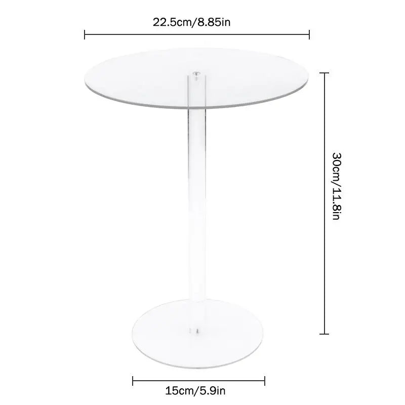 Transparent Acrylic Cake Rack Round Cake Stand For Desserts Cupcake Pastry Candy Display Stand For Wedding Event Birthday Party Vue C