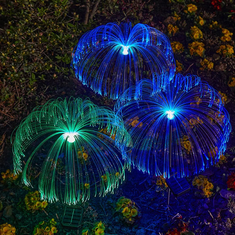 LED Solar Jellyfish Garden Lights Outdoor Christmas Ornaments Yard Balcony Lawn Decoration Solar Powered Flowers Lamp Vue