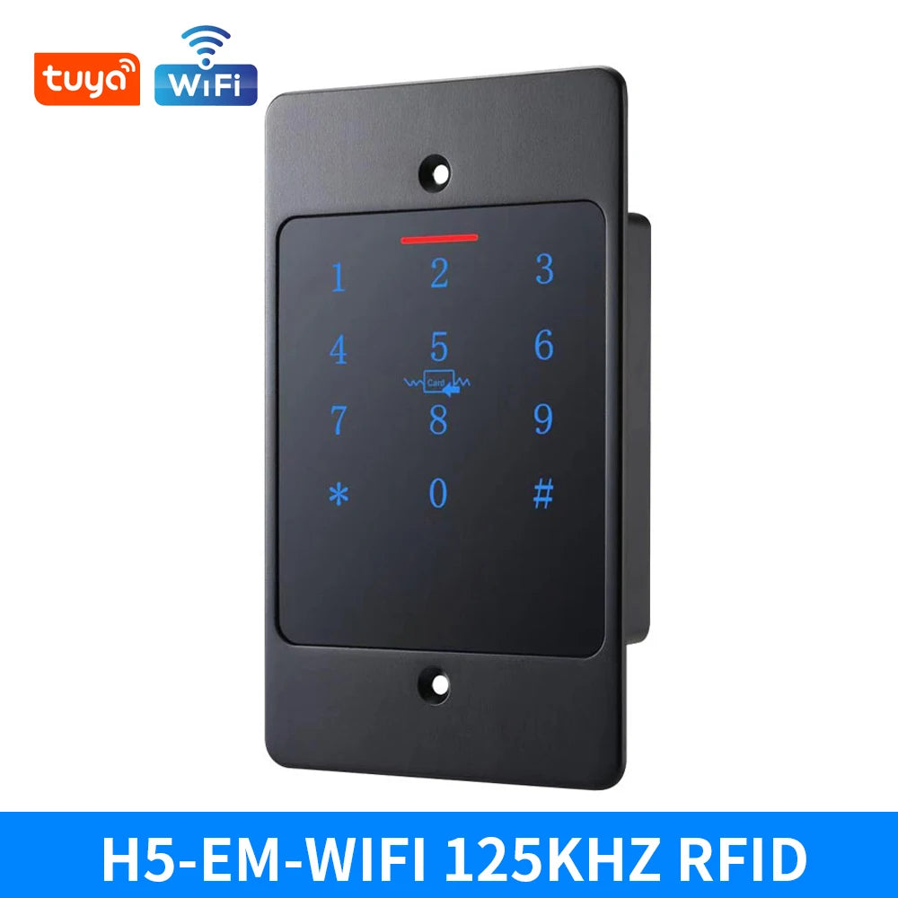 support Tuya APP Wifi Remote Keypad Access Control System RFID Card Reader Waterproof Standalone Access Controller Metal Keypad Vue H5EM-W-WIFI
