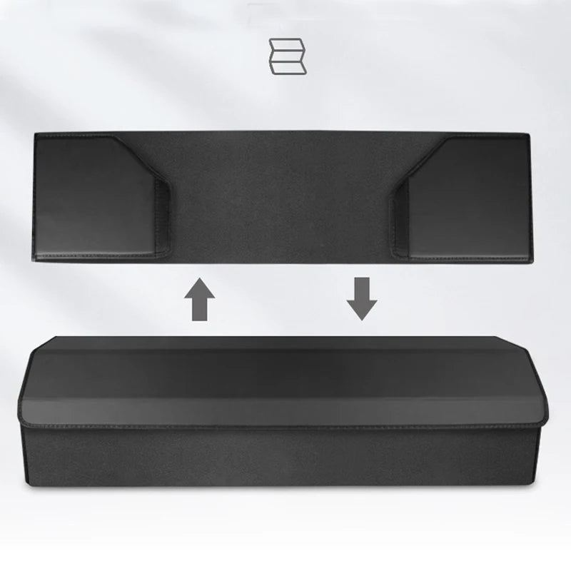 Length 115cm-Large Capacity Car Trunk Organizer Box Leather For BYD Tang F3 E6 Atto Yuan Plus Song Max F0 G3 I3 Ea1 Dmi 2din G6 Vue
