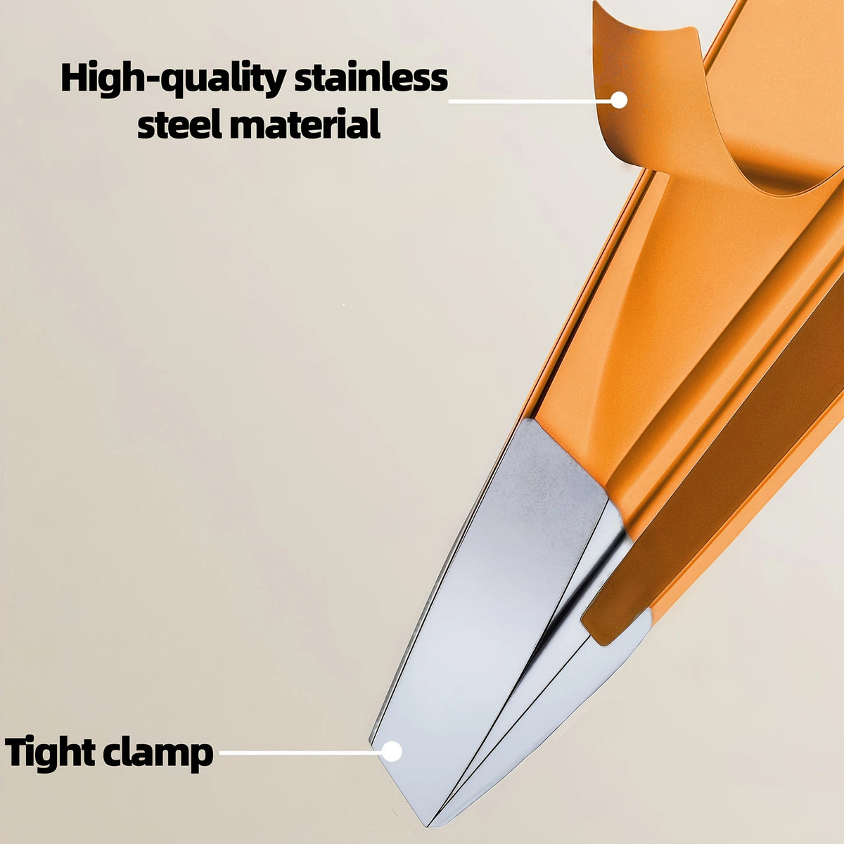 1pc Tight-Fit Slant Tip Tweezers Compatible for Eyebrows, Mustache Hair Removal, Facial Grooming - Tweezers for Men & Women Vue