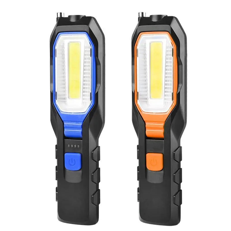 Portable COB LED Work Light Car Garage Mechanic Lamp USB Rechargeable Torch Outdoor Camping Emergency Light Warning Light Vue