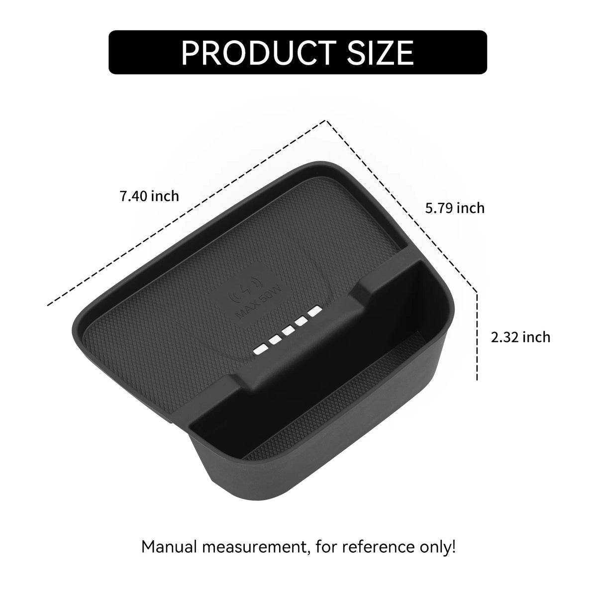 Smabee for BYD Dolphin 2025 Smart Driving Edition Car Mobile Wireless Charging Anti-Slip Mats Interior Accessiories Vue