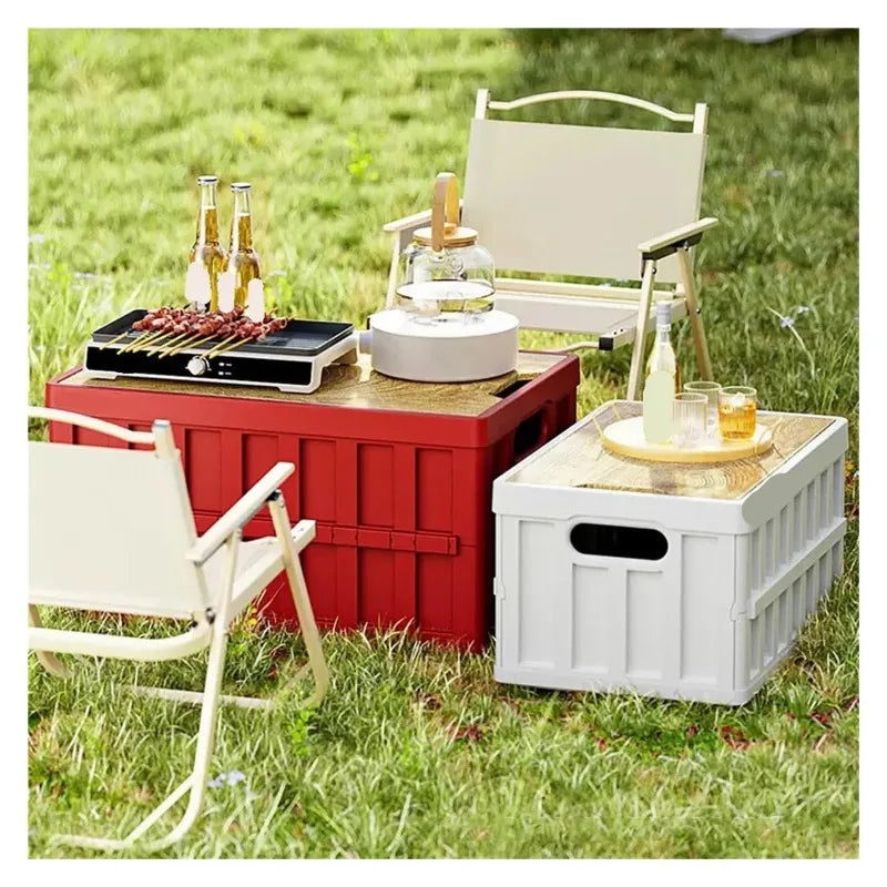 Outdoor Storage Box, Foldable Storage Box, Stall Miscellaneous Items, Car Organizer, Trunk Storage Box, Upgraded Large Capacity Vue
