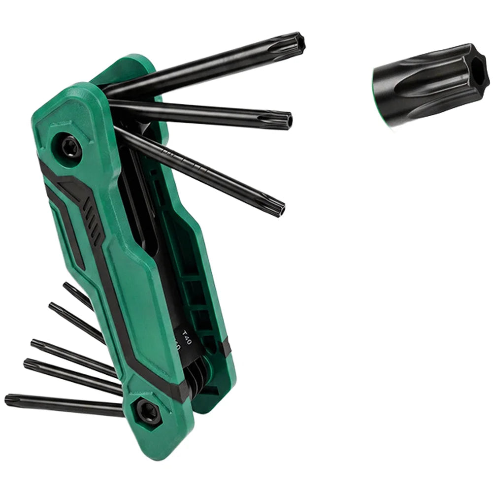 Folding Hex Key & Torx Wrench Set – 8-Piece Chrome Vanadium Folding Hex Key Set Vue set B China Mainland