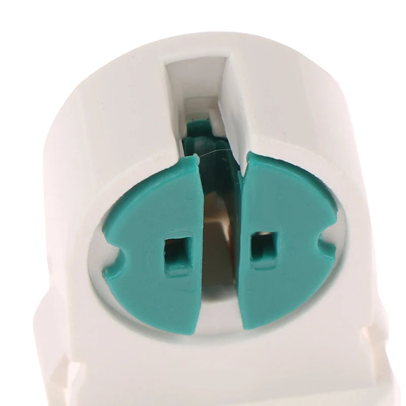 10Pcs Home T5 Light Holder G5 Base Non-Shunted Heat-Resistant Lamp Socket AC500V 2A For LED Fluorescent Light Tube Holder Vue