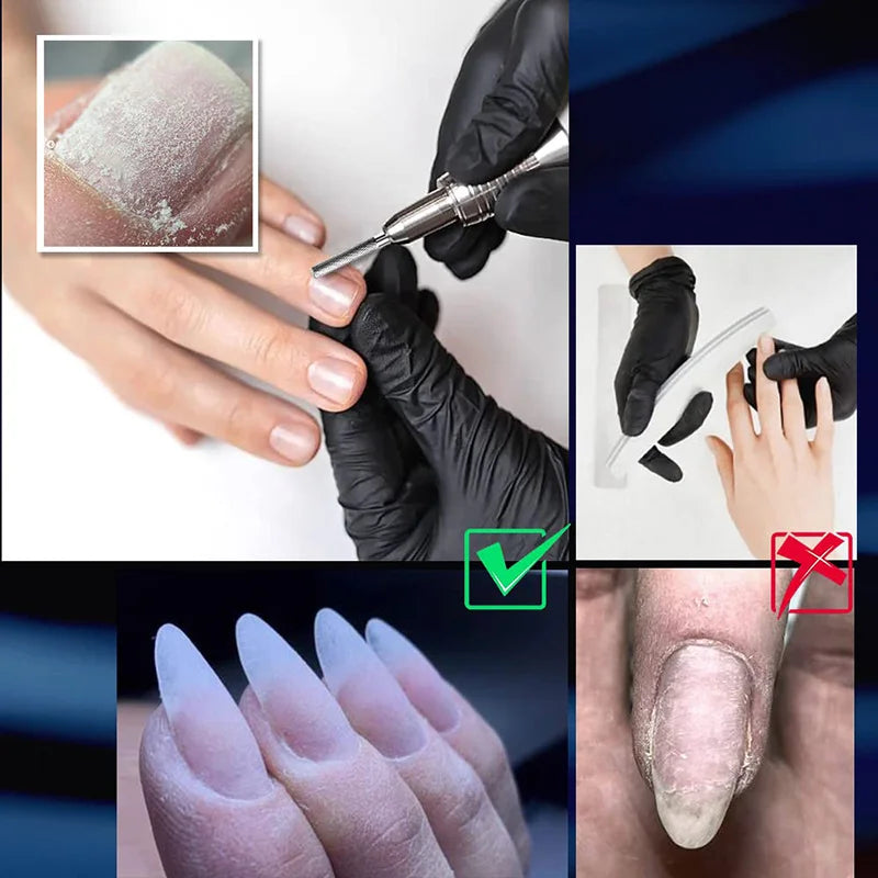 3PCS Tungsten Carbide Nail Drill Bits, Nail Buffer Trimmer, Cuticle Remover Under Nail Cleaner Manicure Tools Vue