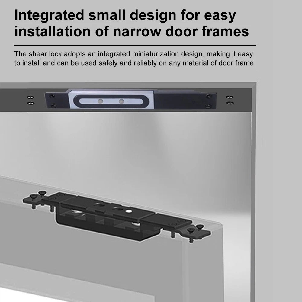 Concealled Shear Lock Electromagnetic Embedded Electric Magnetic Lock For Door Access Control System With Time Delay DC 24V 12V Vue