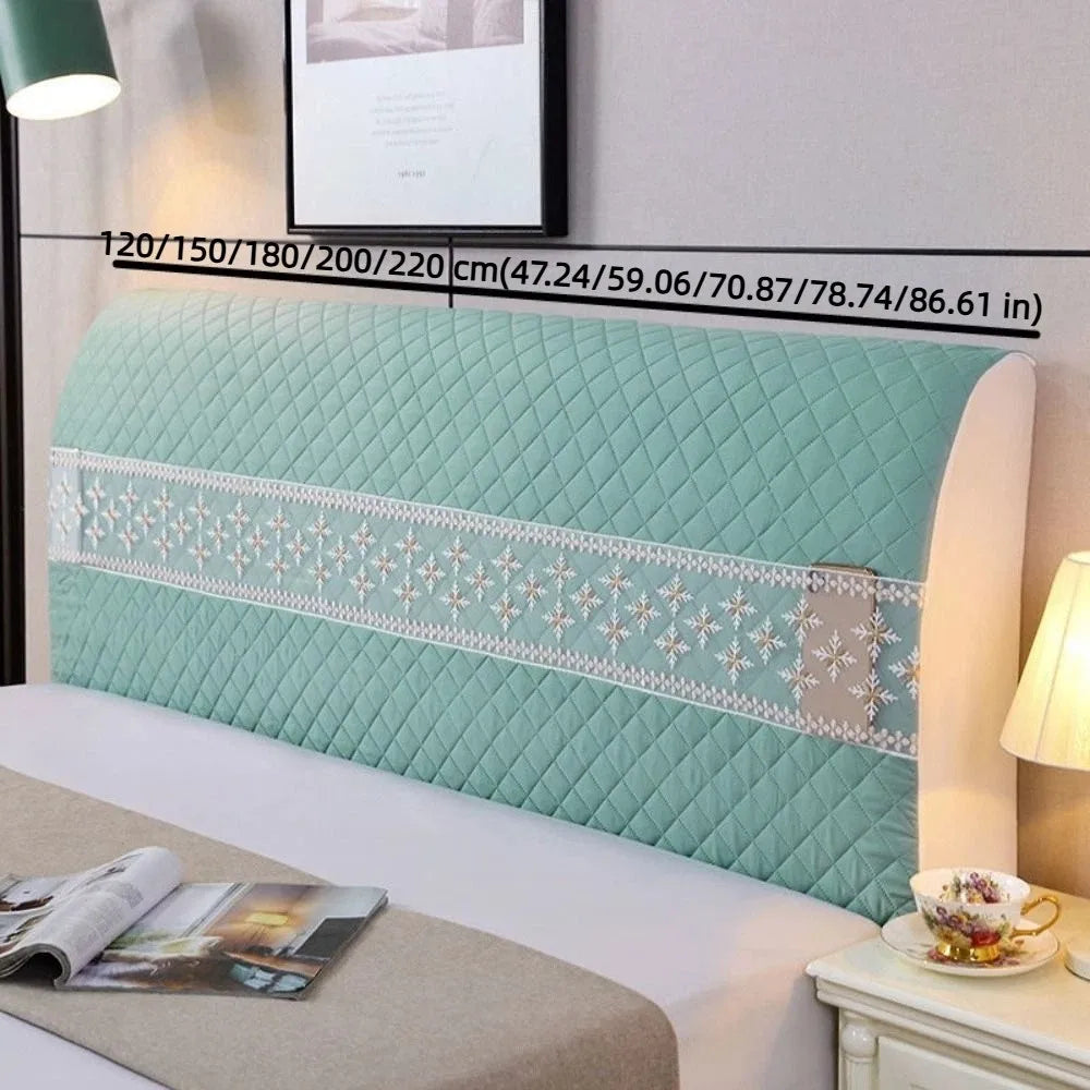 High Quality Elegant Headboard Cover Lace Design Soft Bedhead Cover Anti-Collision Comfortable Dust Protection Cover Guest Room Vue