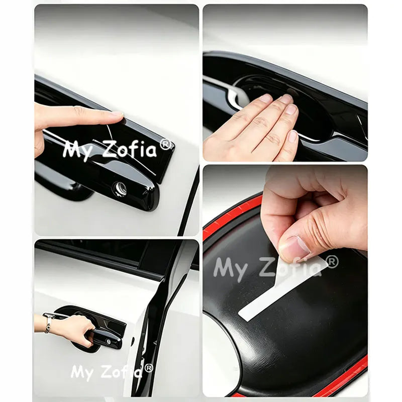 Durable Anti Collision Door Bowl Guard Car Door Handle Decorative Trim Vehicle Body Accessories For Toyota RAV4 XA60 2026 2027 Vue