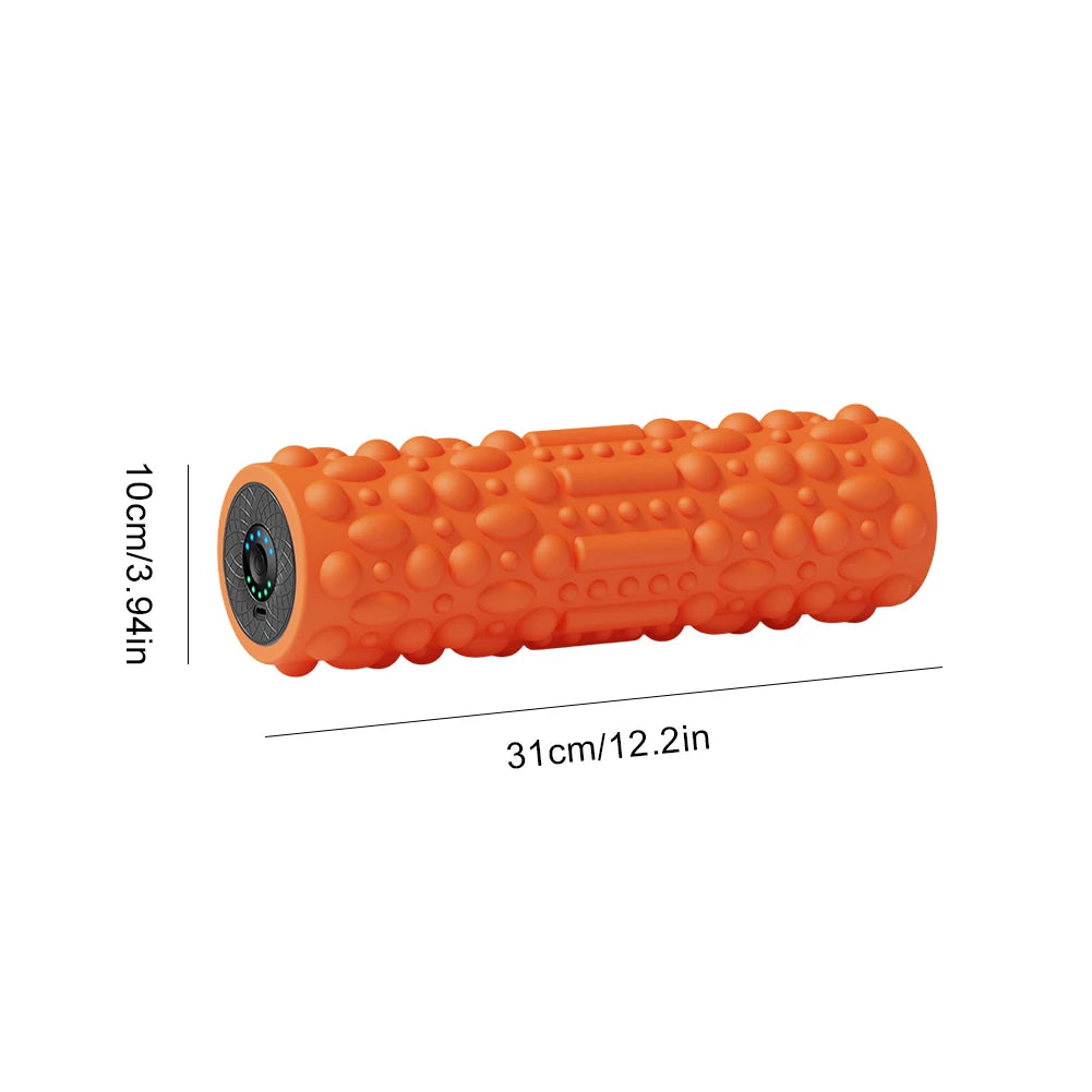 Electric Vibrating Foam Roller Massage Column Rechargeable Exercise Roller 5 Modes Tissue Massager for Bodybuilding Vue