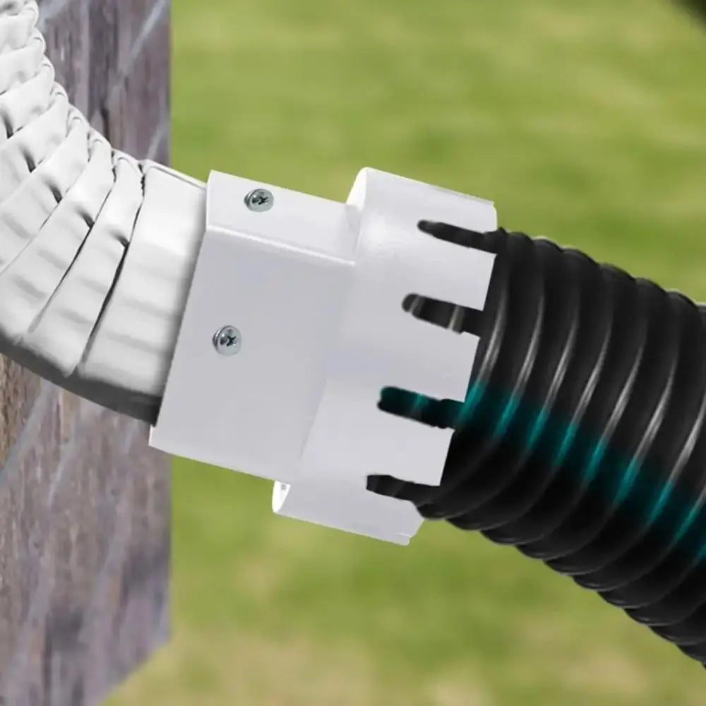 Round To Square Rain Gutter Downspout Adapter Plastic Material PVC Compatible Downspout Outdoor Connector Easy Installment Vue