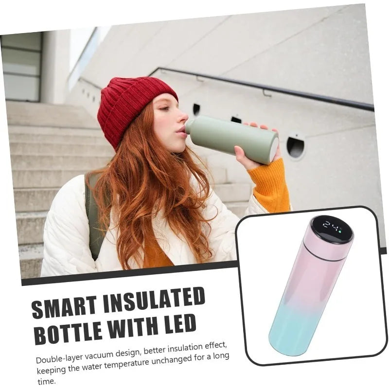 Smart Touch Temperature Display Vacuum Insulated Cup Stainless Steel Gradient Color for Christmas Gift Travel Sports Drinkware Vue