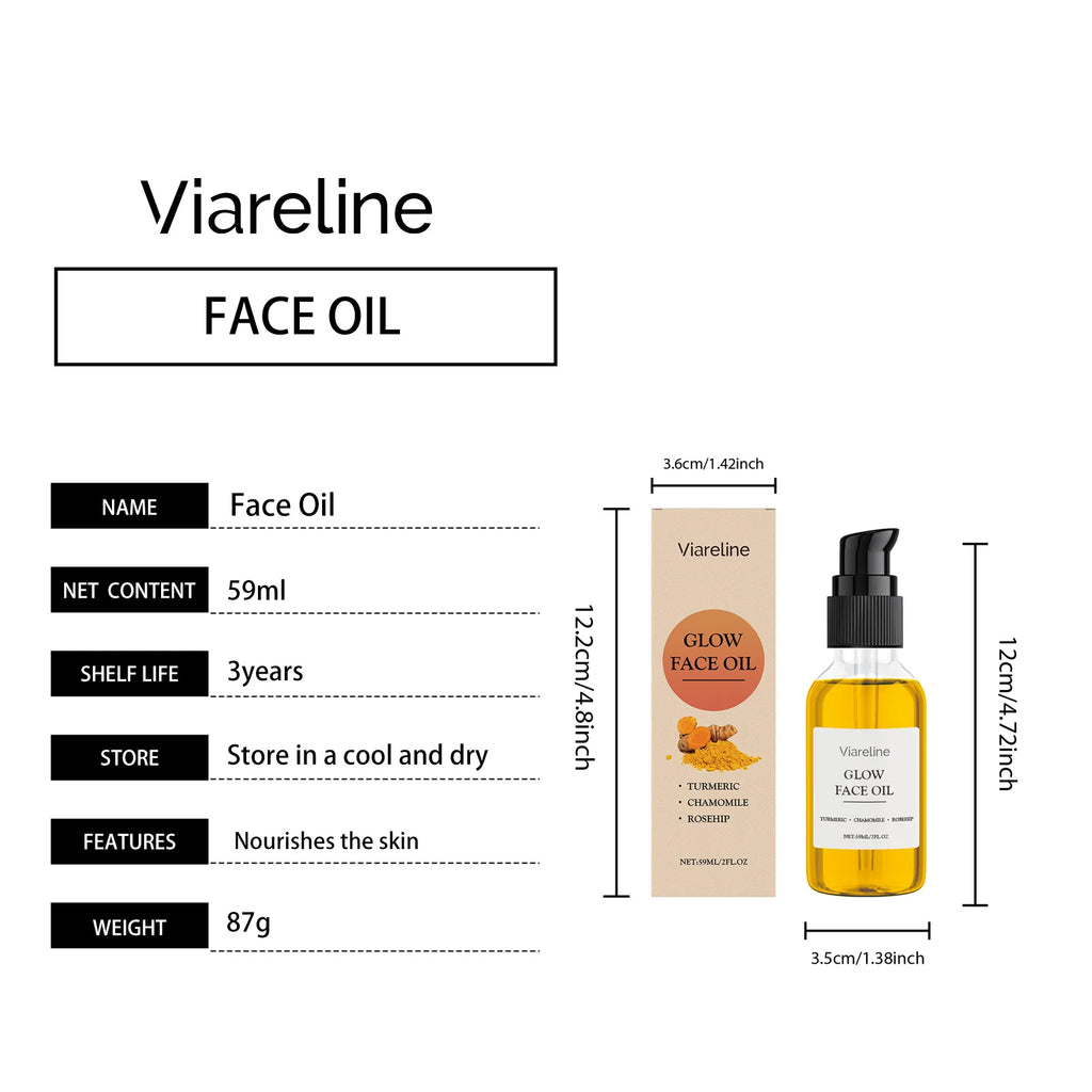 Turmeric Facial Essential Oil - Nourishes, Hydrates & Moisturizes, Cares for Facial & Neck Skin, Skin-Care Essential Oil Vue