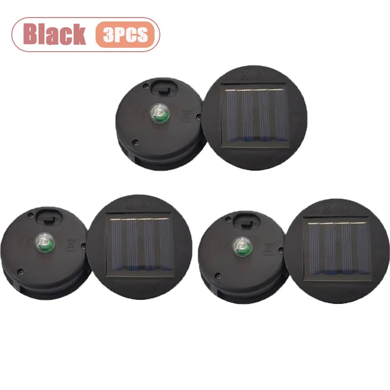 1-20PCS Novelty Hollow Solar Projection Lamp Replacement Cover Waterproof Pattern Light Shade Decorative Garden Accessories Vue Black-5PCS