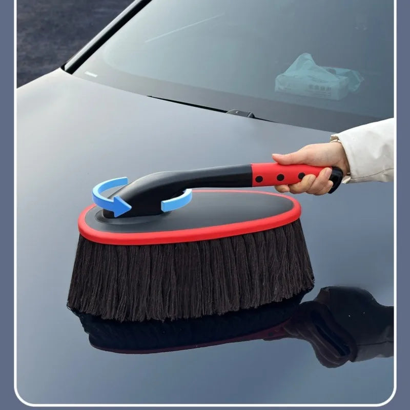 1pcs Scalable Rotating Wax Brush Car Dust Duster Car Dust Dust-removing Car-washing Mop Brush Cleaning Tool Vue