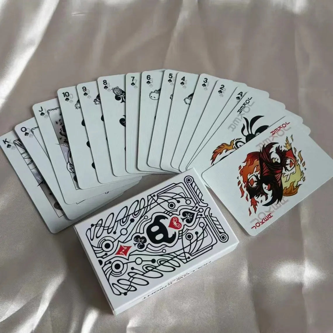 2pcs Hollow Knight Standard Poker Card Black White Playing Card Game Card Group Portable Creative Board Friend's party Game Toys Vue A