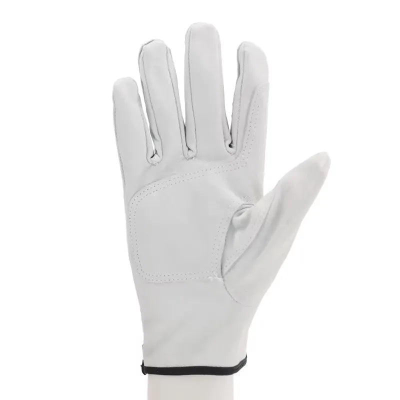 Anti-Cut Leather Work Gloves Soft Pig Skin Tear-Resistant Work Site Home Garden Repairing Builder Hands Safety Protection Gloves Vue